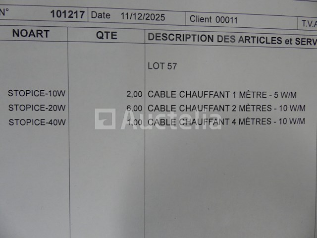 9 dozen verwarmingskabel - afbeelding 5 van  7