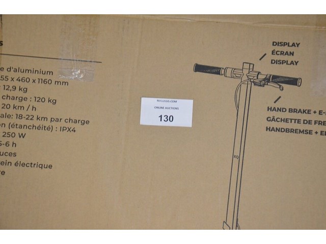 9 e-scooters xqisit x-100 defect en niet compleet (b437) - afbeelding 6 van  11