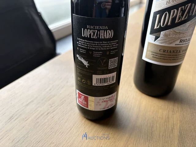 9 flessen rode wijn lopez de haro - afbeelding 3 van  5