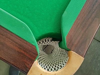 9 ft snookertafel met 3-delige leisteen – incl. ballen en 2 keus - afbeelding 21 van  24