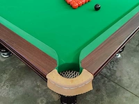 9 ft snookertafel met 3-delige leisteen – incl. ballen en 2 keus - afbeelding 16 van  24