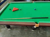 9 ft snookertafel met 3-delige leisteen – incl. ballen en 2 keus - afbeelding 19 van  24