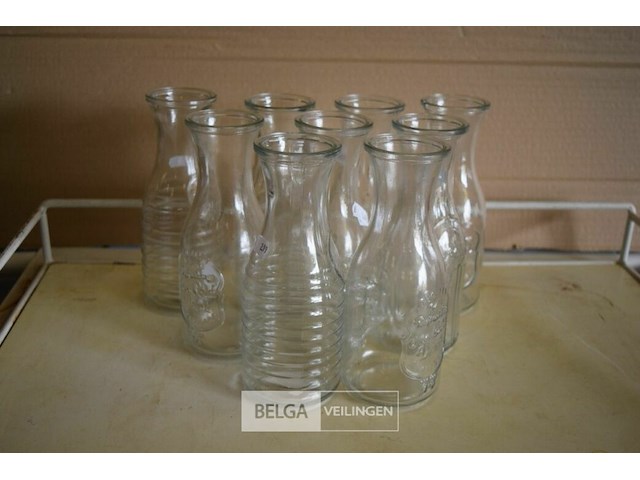 9 glazen karaf - afbeelding 1 van  2