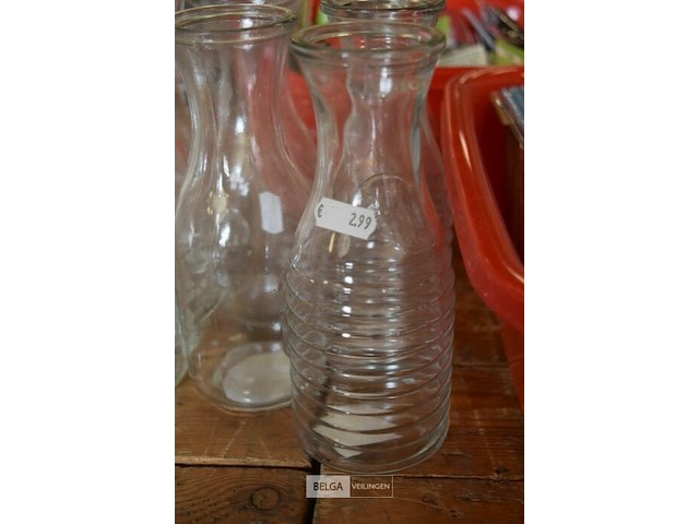9 glazen karaf - afbeelding 2 van  2