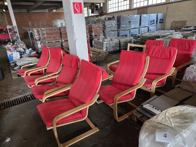 9 houten leesstoelen - afbeelding 2 van  6