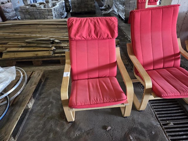 9 houten leesstoelen - afbeelding 3 van  6