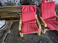 9 houten leesstoelen - afbeelding 3 van  6