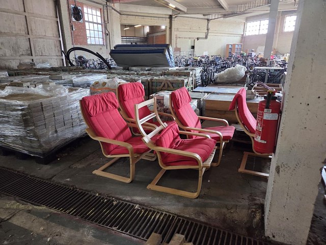 9 houten leesstoelen - afbeelding 6 van  6