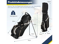 9 inch golftas pencil golf bag professionele reistas - afbeelding 2 van  4