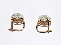 9 kt geelgouden oorbel met 0,82 cts natuurlijke diamant - afbeelding 1 van  6