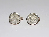 9 kt geelgouden oorbel met 0,82 cts natuurlijke diamant - afbeelding 2 van  6