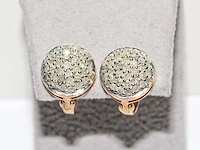 9 kt geelgouden oorbel met 0,82 cts natuurlijke diamant - afbeelding 3 van  6