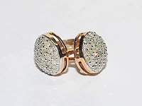 9 kt geelgouden oorbel met 0,82 cts natuurlijke diamant - afbeelding 4 van  6