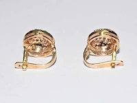 9 kt geelgouden oorbel met 0,82 cts natuurlijke diamant - afbeelding 6 van  6