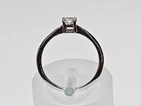 9 kt witgouden ring met natuurlijke diamant - afbeelding 7 van  7