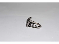 9 kt witgouden ring met natuurlijke diamant - afbeelding 3 van  9