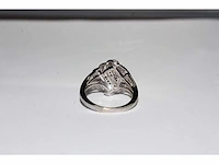 9 kt witgouden ring met natuurlijke diamant - afbeelding 4 van  9