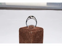 9 kt witgouden ring met natuurlijke diamant - afbeelding 9 van  9