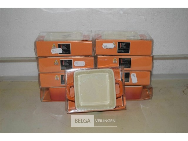 9 mini ovenschotels 9x9x3 cm - afbeelding 1 van  3