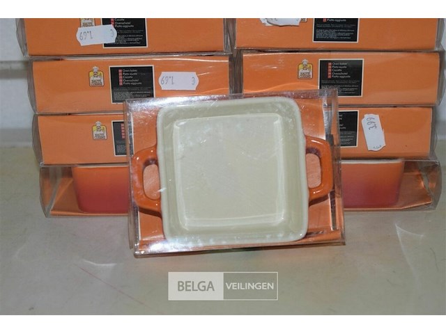 9 mini ovenschotels 9x9x3 cm - afbeelding 2 van  3