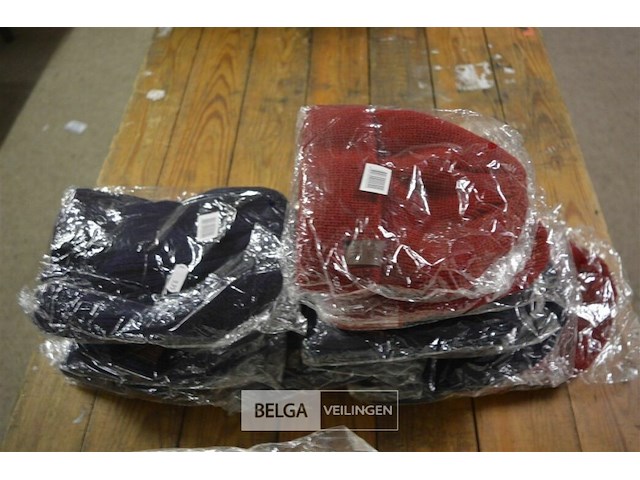 9 mutsen blauw en bordeau - afbeelding 1 van  3
