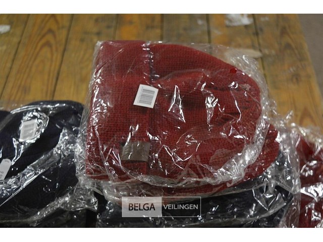 9 mutsen blauw en bordeau - afbeelding 2 van  3