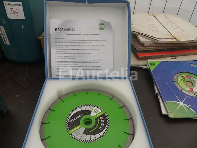 9 nieuwe reca diaflex rs10ub+3 diamantbladen - afbeelding 3 van  6