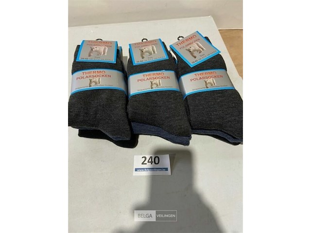 9 paar thermosokken maat 39-42 - afbeelding 2 van  3