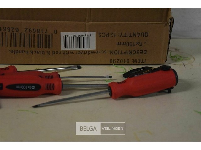 9 platten schroevendraaiers 8(5x100mm)1(3x75mm) - afbeelding 3 van  3