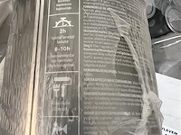 9 potten verf, get. colr, kalkhvit, aan 1 liter per pot - afbeelding 2 van  3