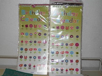 9 verjaardagskalender en partij div kaarten - afbeelding 2 van  4