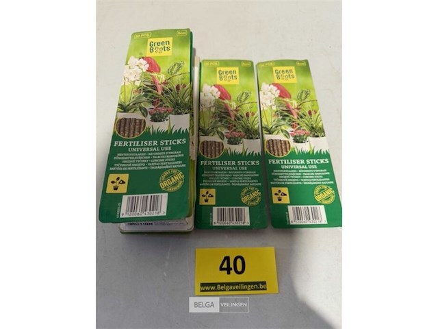 9 x 30st meststofstaafjes greenboots - afbeelding 1 van  3