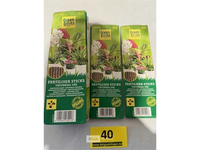 9 x 30st meststofstaafjes greenboots - afbeelding 3 van  3