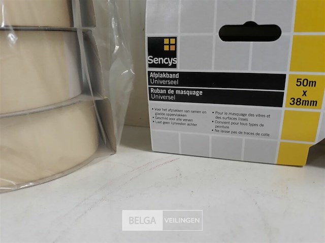 9 x afplaktape 38 mmx50 m - afbeelding 3 van  3