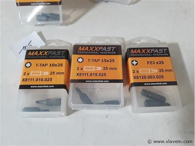 9 x bitsen 2 stuks 3 assorti - afbeelding 2 van  2