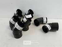 9 x bocht 45° 50 mm bruin pvc regenafvoer - afbeelding 1 van  3