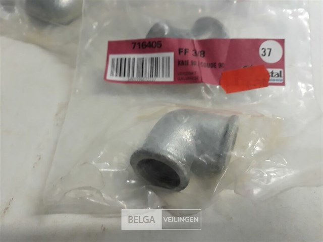 9 x bocht ff 90° 3/8 galva - afbeelding 3 van  3