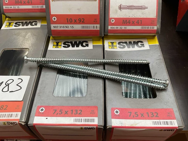 9 x dozen ankers; zelfborende schroeven met afdekplaatje; kozijnschroeven - afbeelding 5 van  10