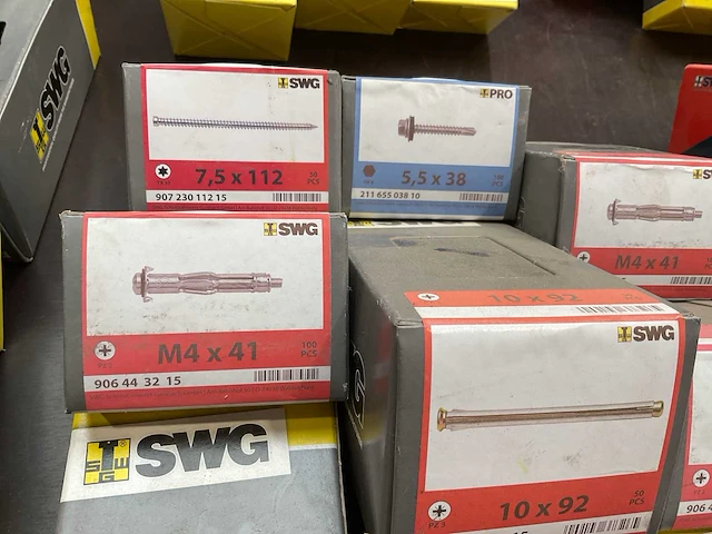 9 x dozen ankers; zelfborende schroeven met afdekplaatje; kozijnschroeven - afbeelding 7 van  10