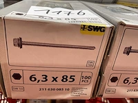 9 x dozen dakplaatschroeven; schroeven; metalen pluggen - afbeelding 3 van  5