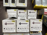 9 x dozen dakplaatschroeven; schroeven; metalen pluggen - afbeelding 5 van  5
