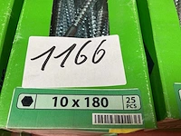 9 x dozen houtdraadbouten - afbeelding 3 van  5