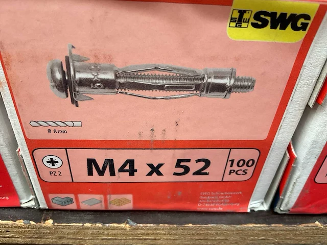9 x dozen metalen kozijnpluggen - afbeelding 3 van  6