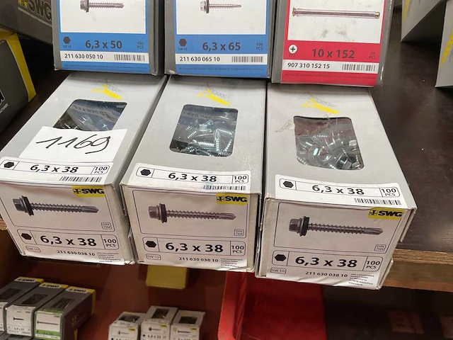 9 x dozen metalen pluggen; schroeven met boorkop en afdekplaatje - afbeelding 4 van  7
