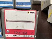 9 x dozen metalen pluggen; schroeven met boorkop en afdekplaatje - afbeelding 6 van  7