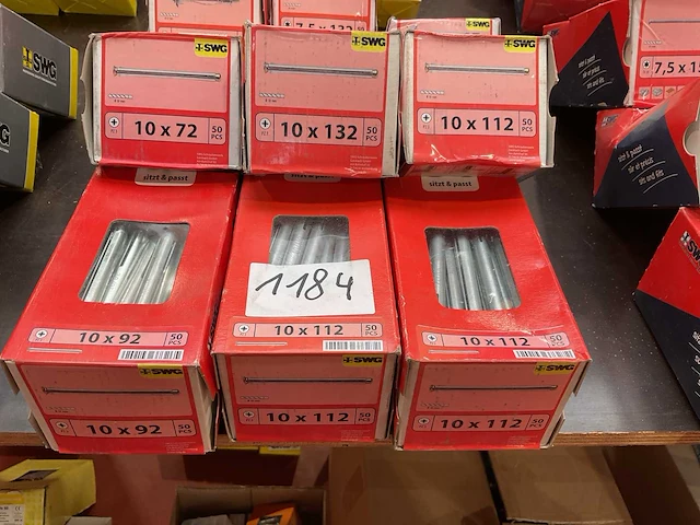 9 x dozen metalen pluggen - afbeelding 2 van  6