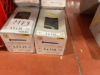 9 x dozen zelfborende schroeven met afdekplaatje; snelbouwschroeven - afbeelding 2 van  6