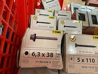 9 x dozen zelfborende schroeven met afdekplaatje; snelbouwschroeven - afbeelding 5 van  6