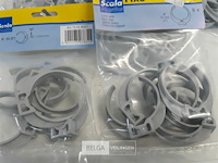 9 x drukbeugel 50mm 6 stuks pvc licht grijs - afbeelding 3 van  3