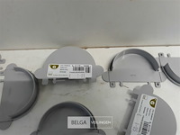 9 x eindstop 80mm licht grijs pvc regenafvoer - afbeelding 3 van  3